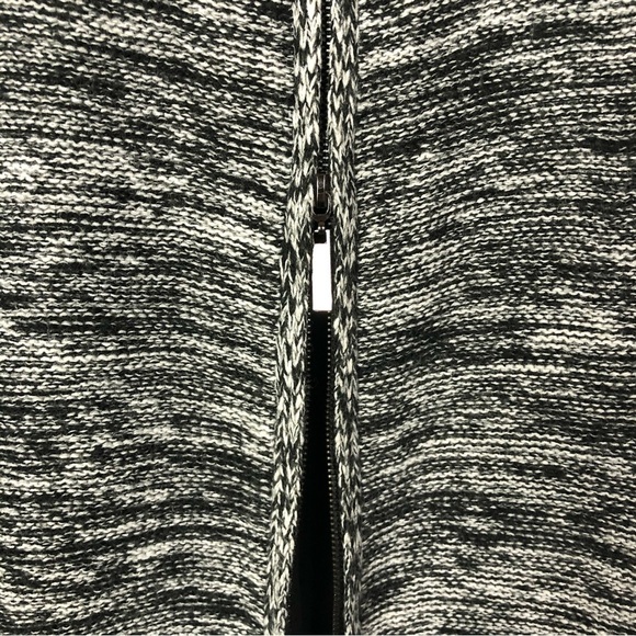 Elan Black & White Speck Zip Back Long Sleeve Knit Sweater M - Picture 5 of 5